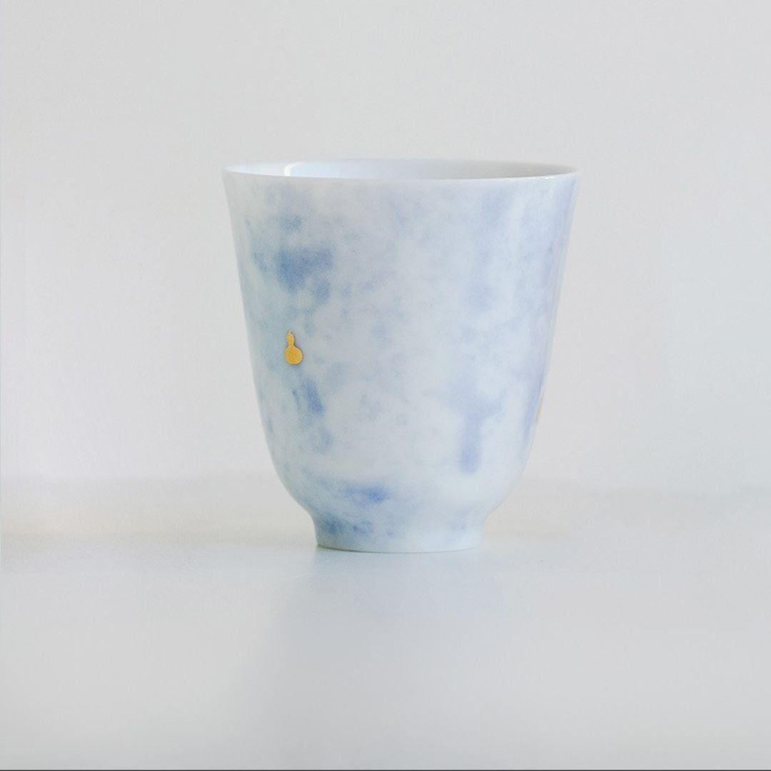 Cloud Whisper Ceramic Cup - Blue