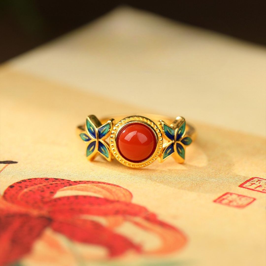 Ember Blossom Ring