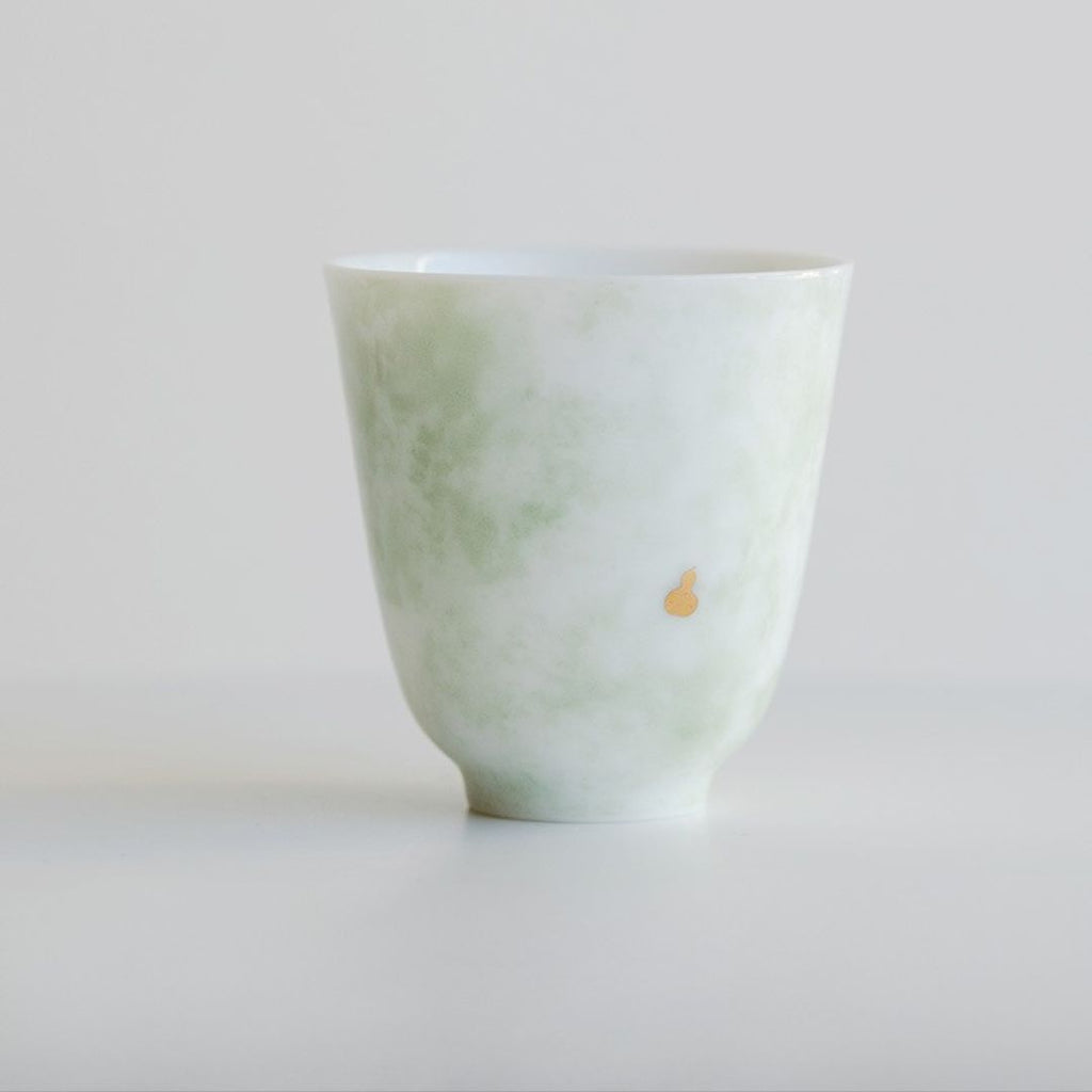 Cloud Whisper Ceramic Cup - Green