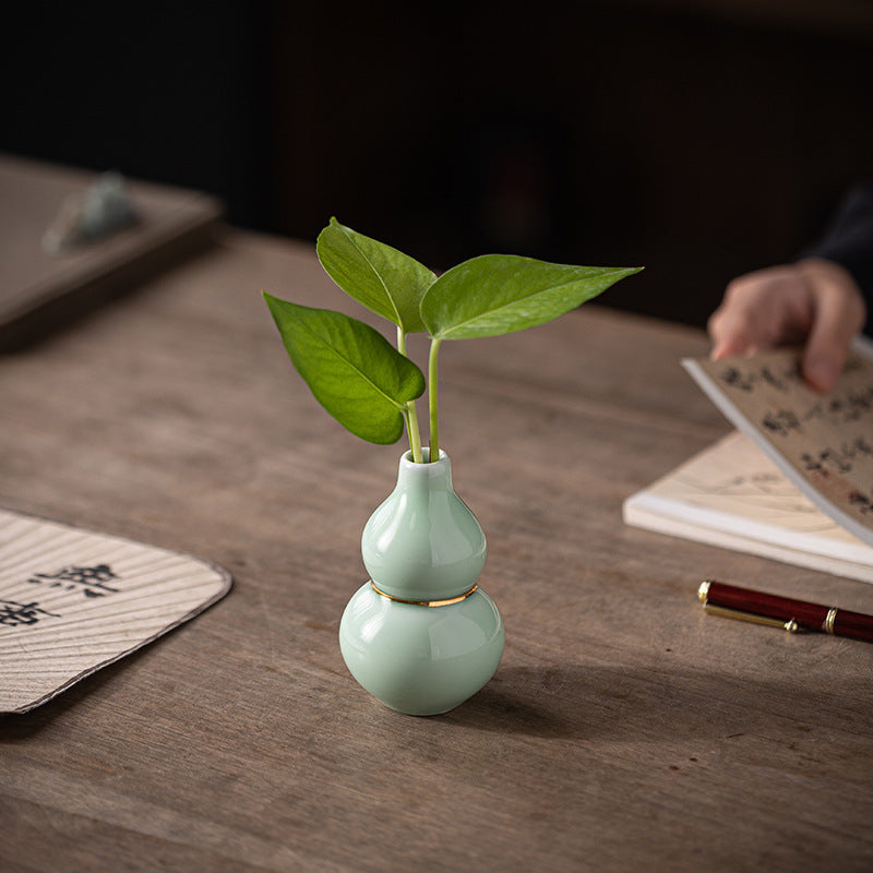 Lucky Gourd(Hulu) Ceramic Decoration/Vase
