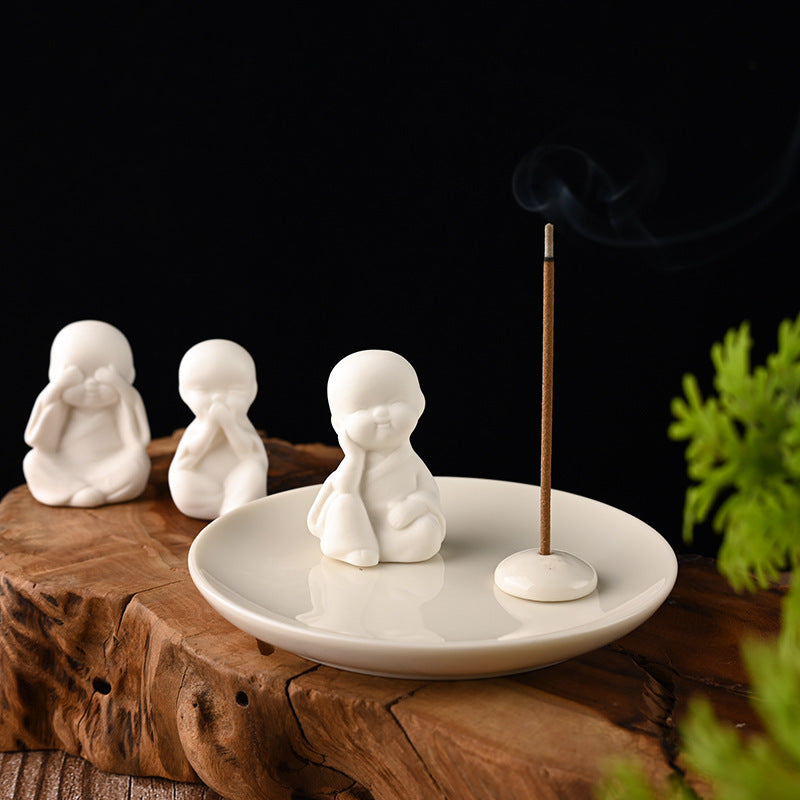 Empty Mind Little Monk Incense Holder