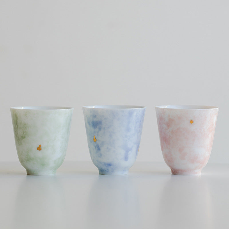 Cloud Whisper Ceramic Cup - Blue