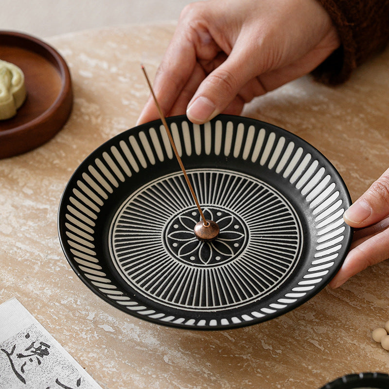 Thousand Flowers Ceramic Incense Holder