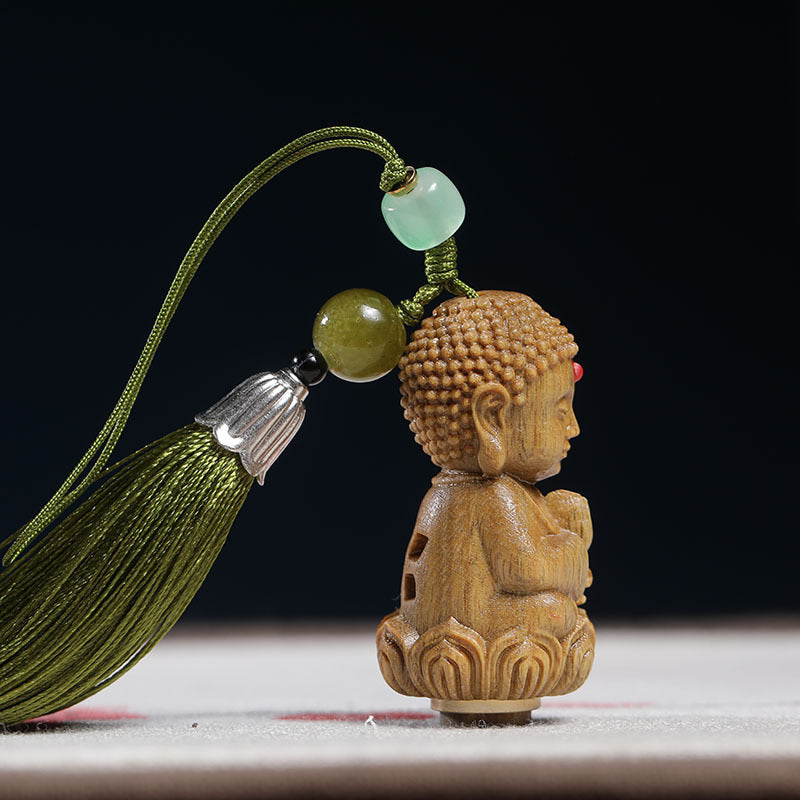 Sandalwood Maitreya Buddha Sachet Amulet