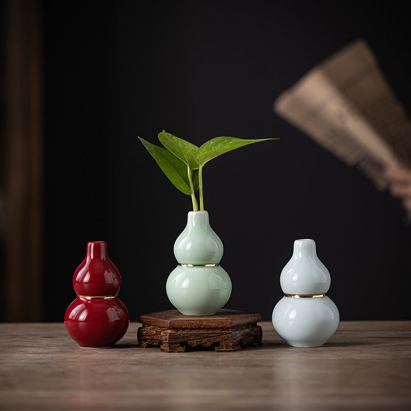 Lucky Gourd(Hulu) Ceramic Decoration/Vase