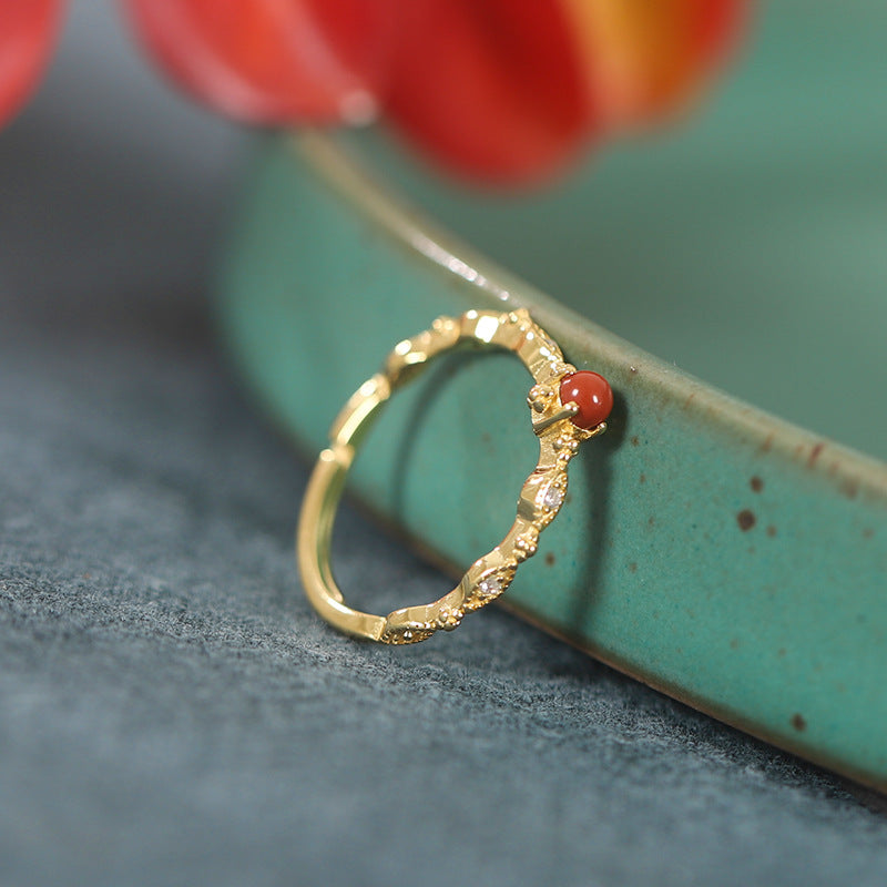 Crimson Dew Ring