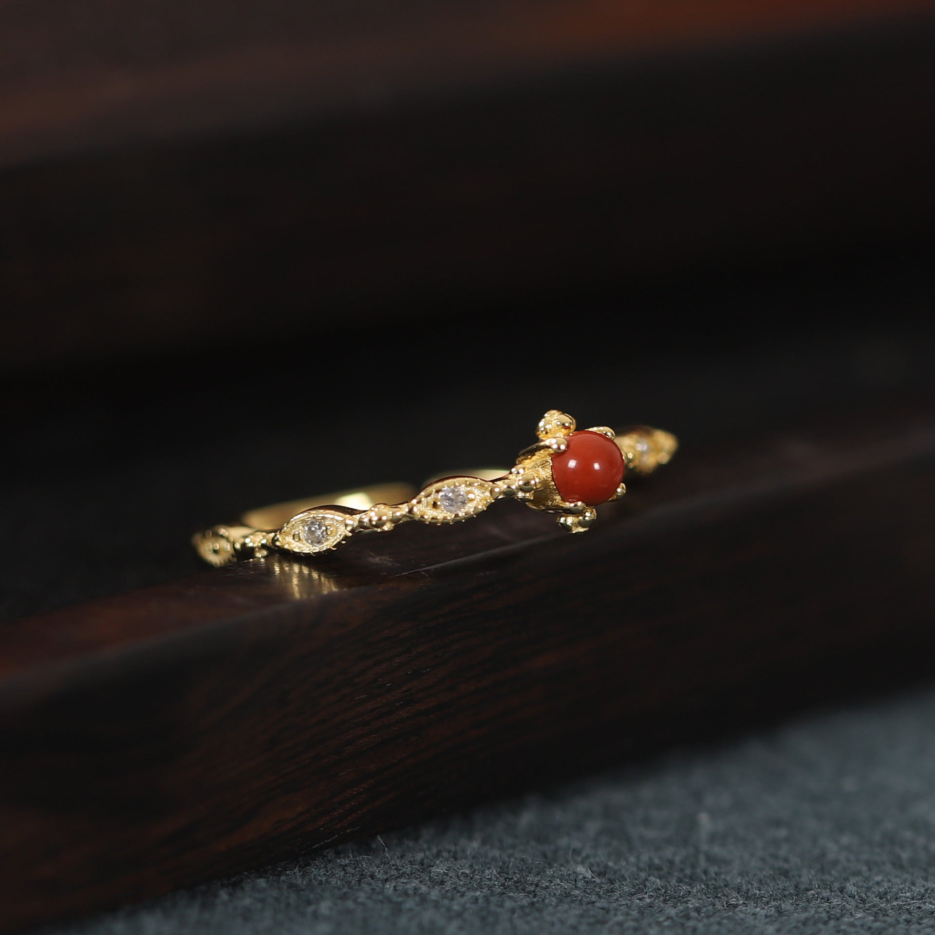 Crimson Dew Ring