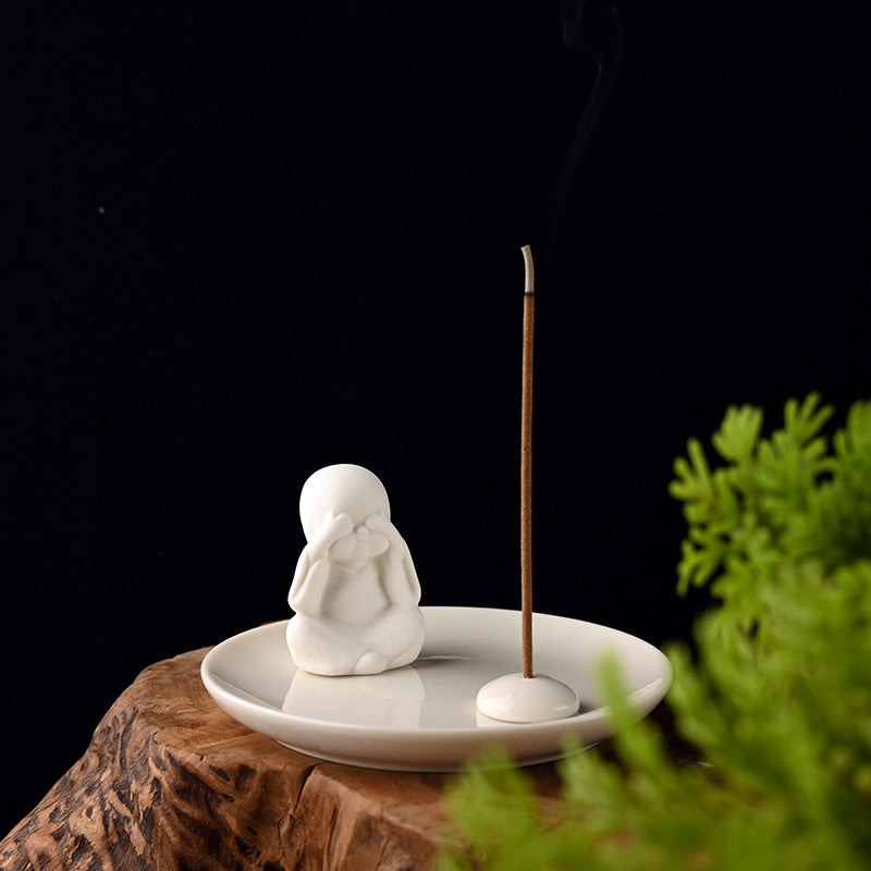 Clear Sight Little Monk Incense Holder