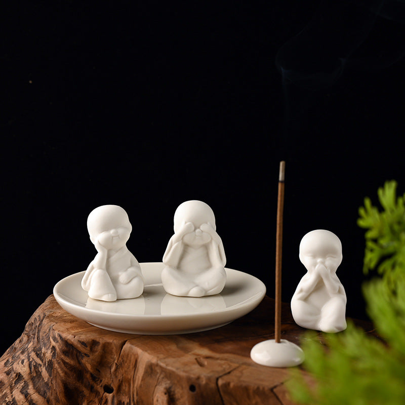 Empty Mind Little Monk Incense Holder