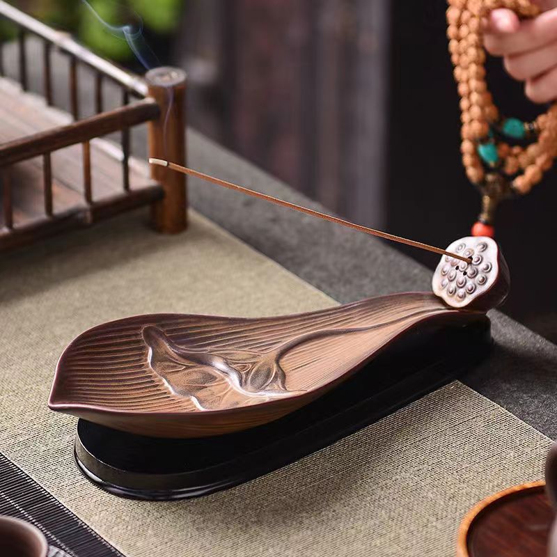 Lotus Leaf Incense Holder
