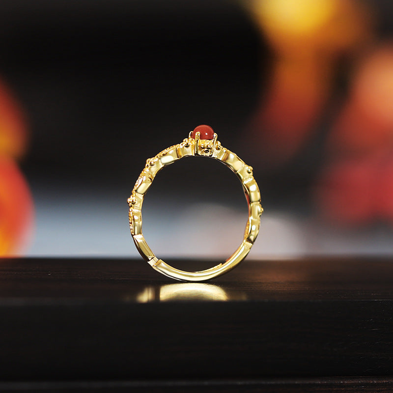 Crimson Dew Ring