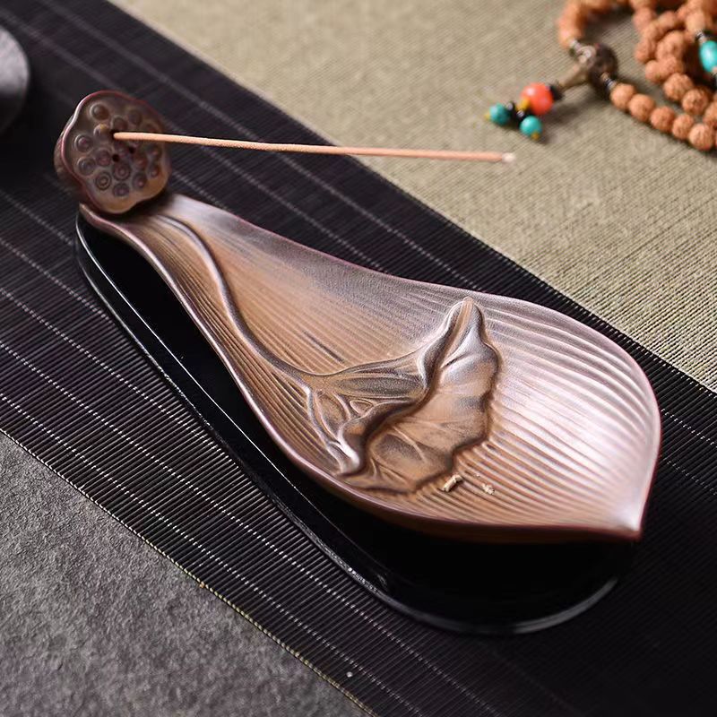Lotus Leaf Incense Holder