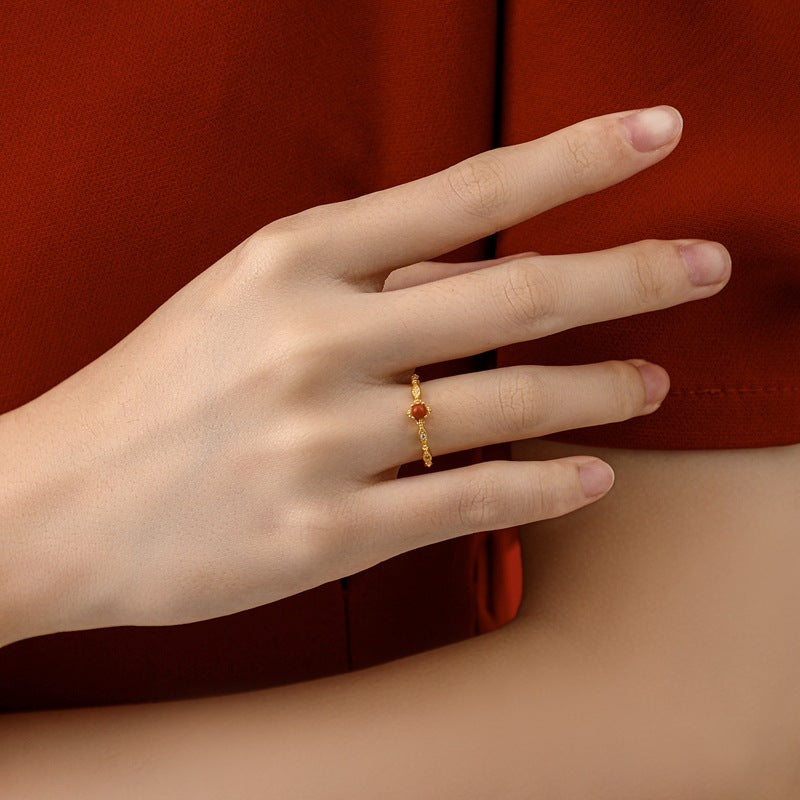 Crimson Dew Ring