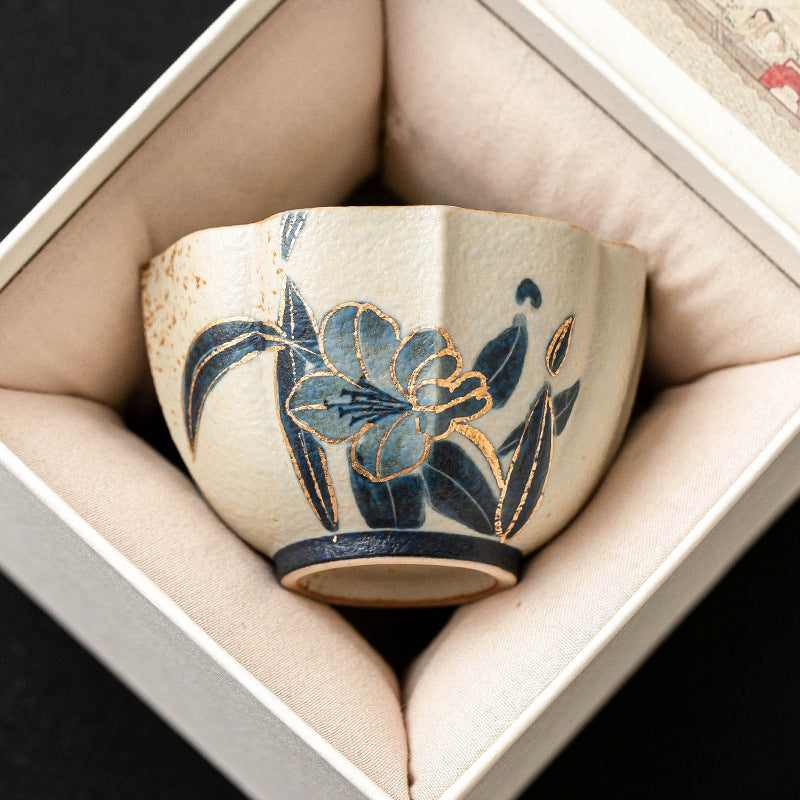 Hand-Painted Lily Petal Cup